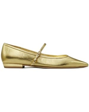 Tory Burch メリージェーン フラットシューズ - メタリック