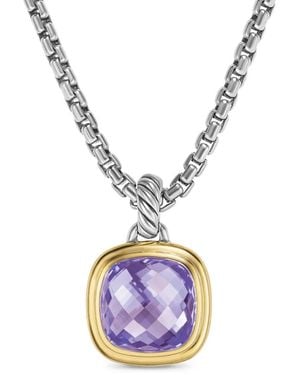 David Yurman 18Kt And Sterling Albion Amethyst Necklace - Metallic