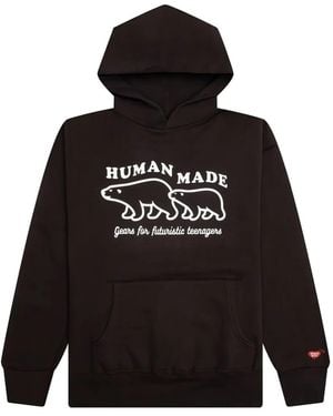 Human Made Hoodie mit Eisbär-Print - Schwarz