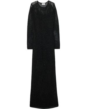 St. John Sequin-Embellished Maxi Dress - Black