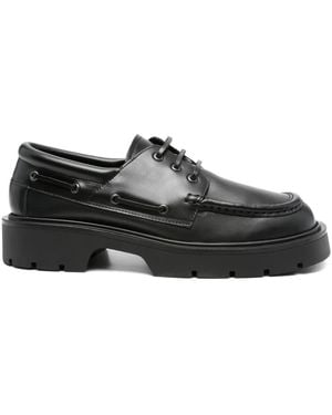 Sandro Derby Stringate Con Plateau - Nero