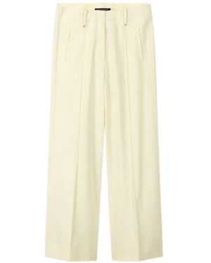 Luisa Cerano Pleated Trousers - White