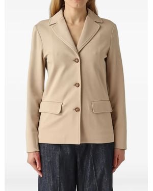 Max Mara Baco Single-Breasted Jacket - Natural