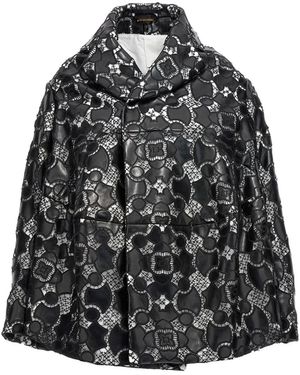 Comme des Garçons Lace-Appliqué Jacket - Black