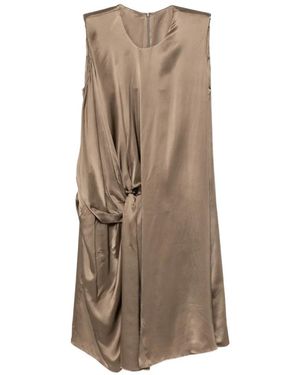 JNBY Matte-Finish Twisted Dress - Natural