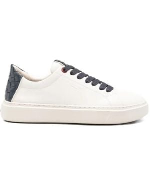 Alexander Smith London Woven Panel Trainers - White