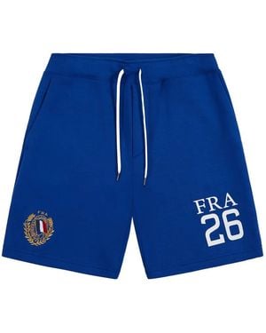 Polo Ralph Lauren France Double-Knit Shorts - Blue