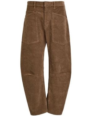 Nili Lotan Shon Pocket Corduroy Trousers - Natural