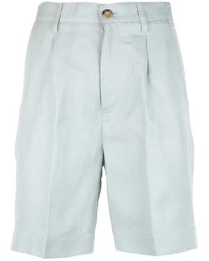 Woolrich Pleated Tailored Shorts - Blue