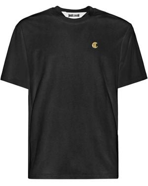 Just Cavalli ロゴ Tシャツ - ブラック