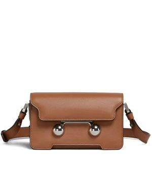 Marni Trunkaroo ショルダーバッグ ミニ - ブラウン