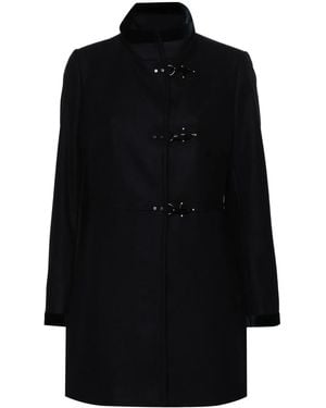 Fay Virginia Wool Coat - Black