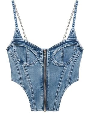 RTA Jazzi Denim Top - Blauw