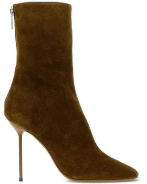 Paris Texas Lidia Suede Ankle Boots - Brown
