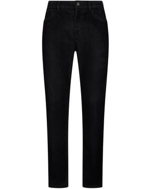 Roberto Cavalli Logo-Detail Jeans - Black