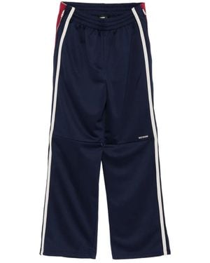 we11done Contrast Track Pants - Blue
