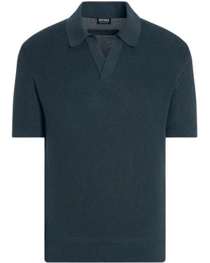 ZEGNA ポロシャツ - ブルー