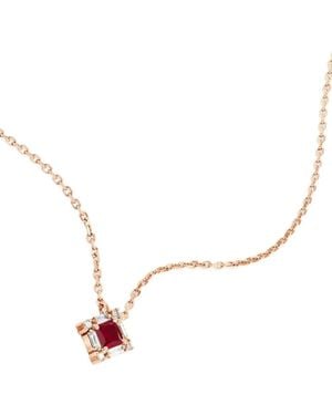 Suzanne Kalan Collar En Oro De 18 Ct Con Diamantes Y Rubíes - Neutro