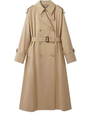 Mackintosh Buckholm Double-Breasted Belted Trench Coat - Natural