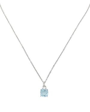 Kiki McDonough Collar Kiki Cushion en oro blanco de 18 ct con diamante y topacio - Metálico