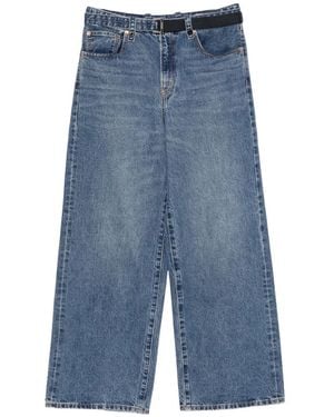Sacai X Levi's Belted Faded Jeans - Blue