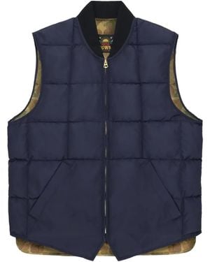 Fortela Padded Camouflage Sleeveless Gilet - Blue