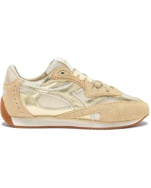 Diadora Heritage Equipe Revenge Iride Panelled Trainers - Natural