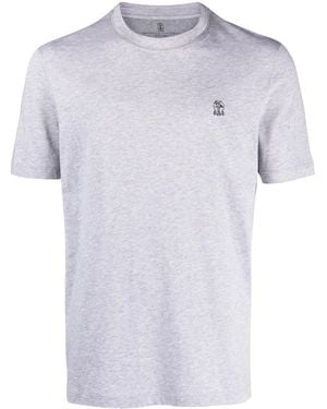 Brunello Cucinelli T-Shirt Girocollo - Bianco