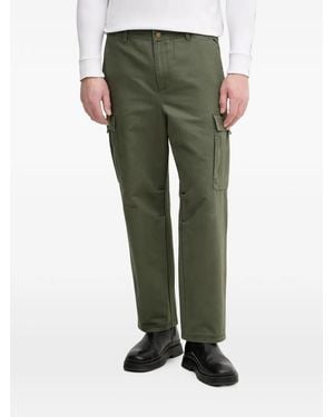 Benetton Logo-Patch Cargo Trousers - Green