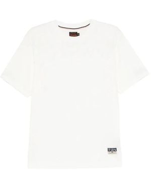 Evisu Logo-Patch T-Shirt - White