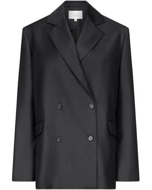 Loulou de Saison Donau Lds Double-Breasted Blazer - Black
