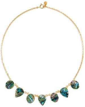 freya rose Small Paua Necklace - Metallic