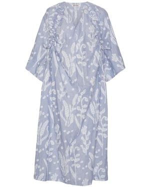 Henrik Vibskov Insurance Floral-Fil-Coupé Dress - Blue