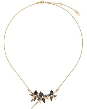 Shaun Leane Collar Con Motivo Floral Y Diamantes - Blanco