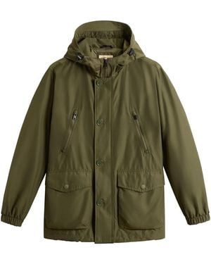 Woolrich Parka Light Ramar Con Cappuccio - Green
