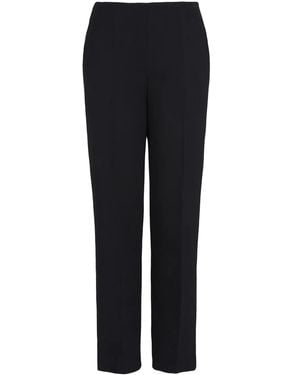 Giorgio Armani Straight-Leg Wool Pants - Black