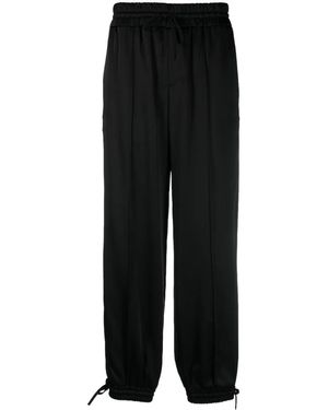 Jil Sander Tapered-leg Drawstring Trousers - Black