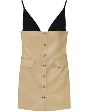 Nanushka Vestido Corto Zyana - Neutro