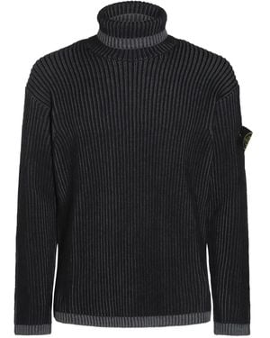 Stone Island Compass-Badge Jumper - Black
