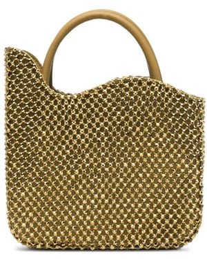 Le Silla Small Ivy Crystal-Embellished Tote Bag - Metallic