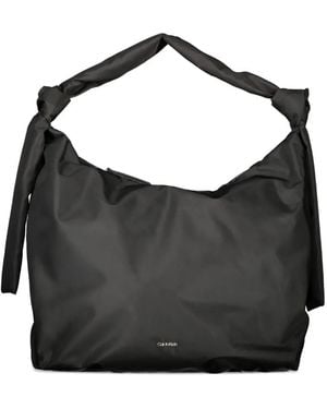 Calvin Klein Bolso Con Asa En El Tope - Negro