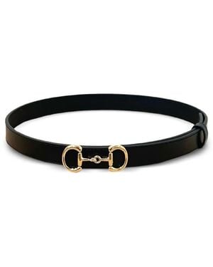 Gucci Horsebit Leather Belt - Black