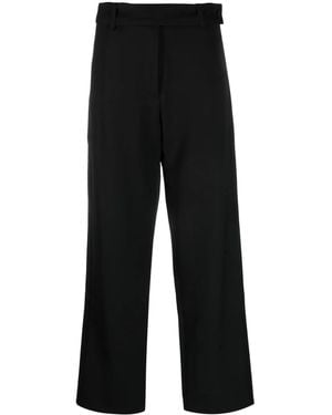 Studio Nicholson Virgin Wool Wide-Leg Trousers - Black