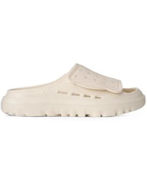 UGG Peakmod Touch-Strap Mesh-Panel Slides - White