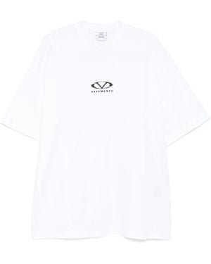 Vetements Logo-Print T-Shirt - White