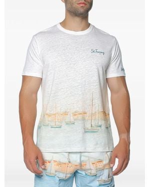 MC2 Saint Barth Ecstasea N St Tropez Embroidered T-Shirt - White