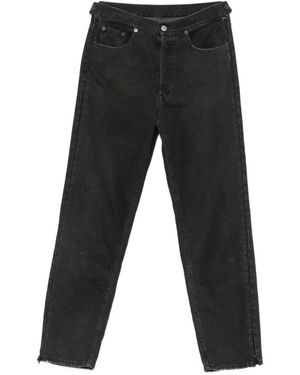 MM6 by Maison Margiela Vaqueros Rectos Con Cremallera Lateral - Negro