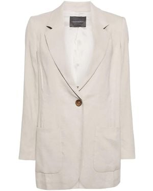 Lorena Antoniazzi Single-Breasted Blazer - White