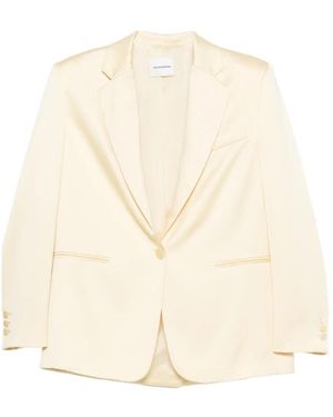 ANDAMANE Blazer Met Enkele Rij Knopen - Naturel