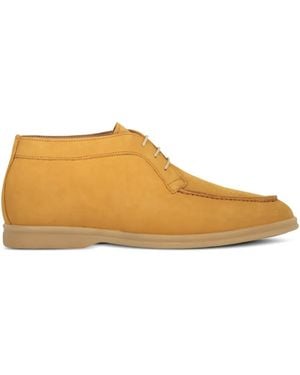 Bruno Magli Leather Lace-Up Derby Shoes - Orange